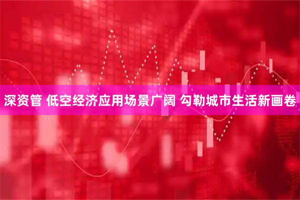 深资管 低空经济应用场景广阔 勾勒城市生活新画卷
